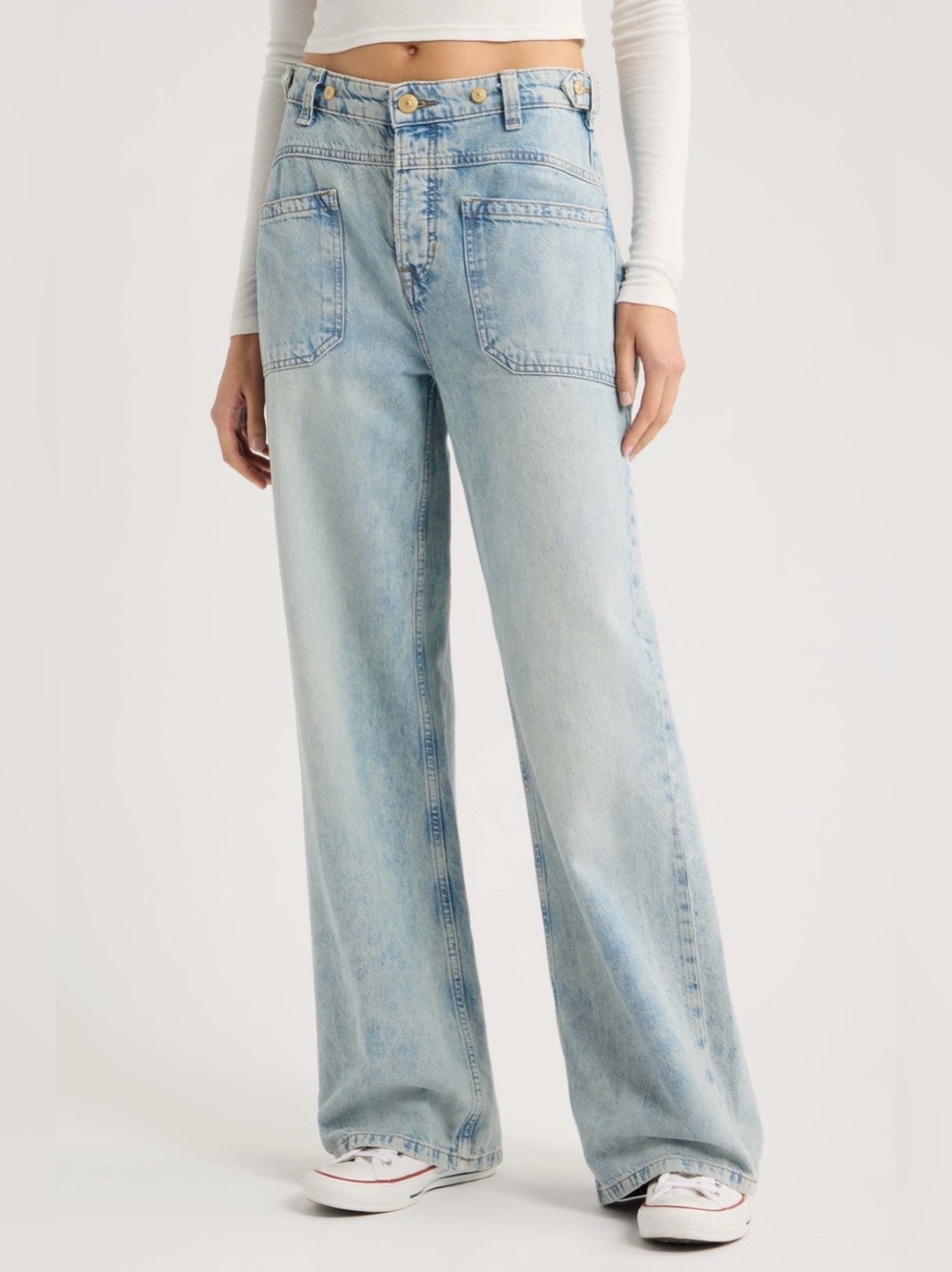 Free People We the Free Palmer
Cuffed Baggy Jeans